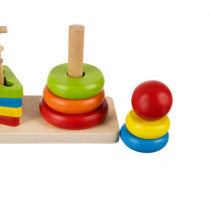 Holz Stapelspielzeug Kinderspielzeug ab 3Jahren Bausteine Puzzle - Spielzeug Opa