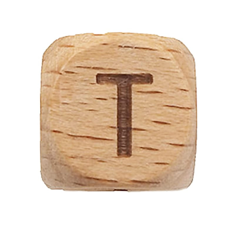 Spielzeug Opa Buchstaben Perlen Holzbuchstaben Buche A–Z – 12 mm | Großbuchstaben gelasert Perlen