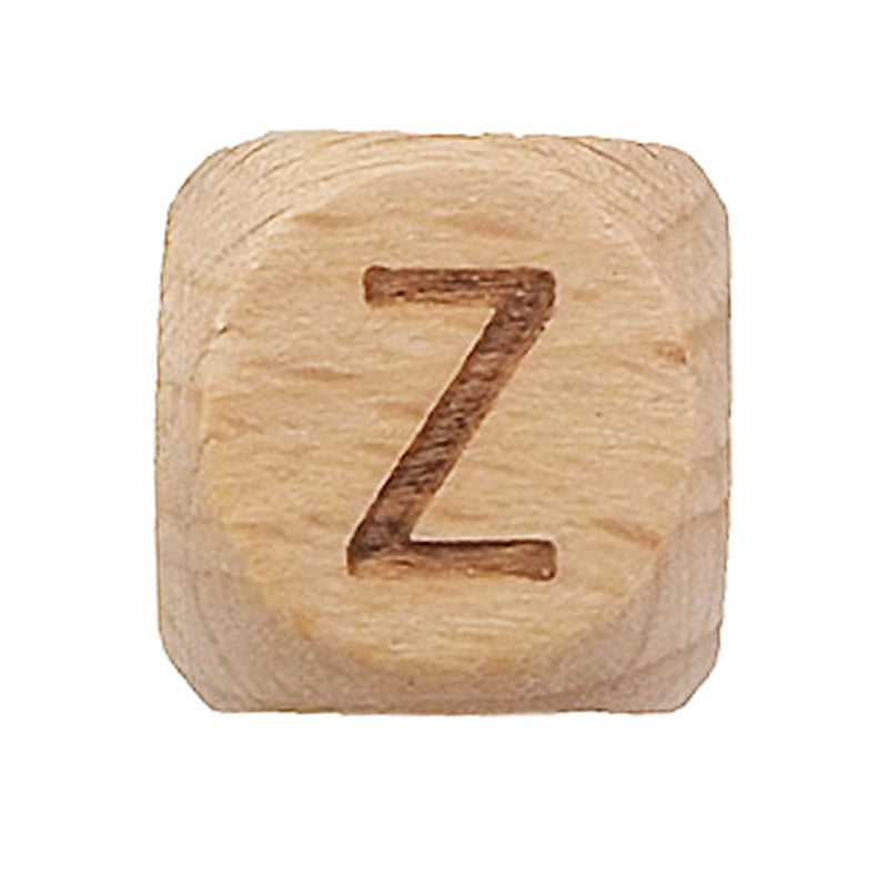 Holzbuchstaben Buche 12mm gelasert A-Z Großbuchstaben Perlen