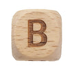 Spielzeug Opa Buchstaben Perlen Holzbuchstaben Buche A–Z – 12 mm | Großbuchstaben gelasert Perlen