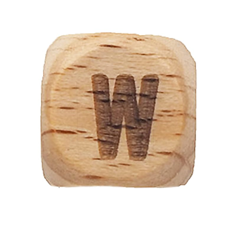Spielzeug Opa Buchstaben Perlen Holzbuchstaben Buche A–Z – 12 mm | Großbuchstaben gelasert Perlen