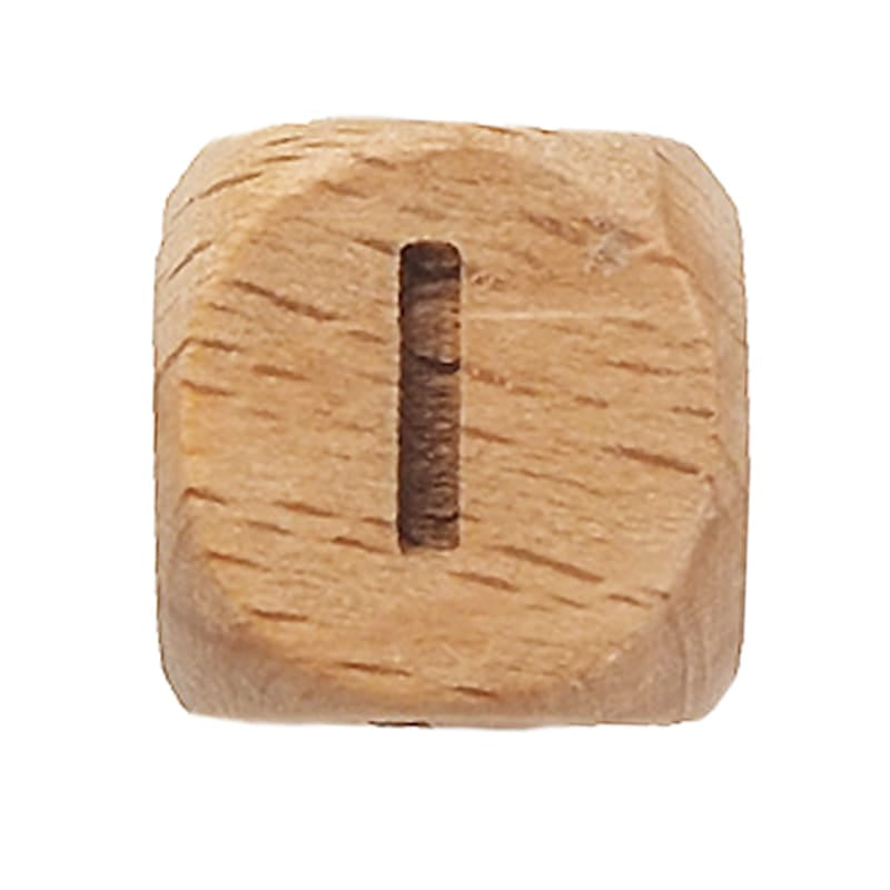 Spielzeug Opa Buchstaben Perlen I Holzbuchstaben Buche A–Z – 12 mm | Großbuchstaben gelasert Perlen