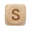 Spielzeug Opa Buchstaben Perlen S Holzbuchstaben Buche A–Z – 12 mm | Großbuchstaben gelasert Perlen