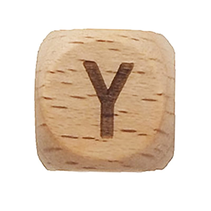 Spielzeug Opa Buchstaben Perlen Holzbuchstaben Buche A–Z – 12 mm | Großbuchstaben gelasert Perlen