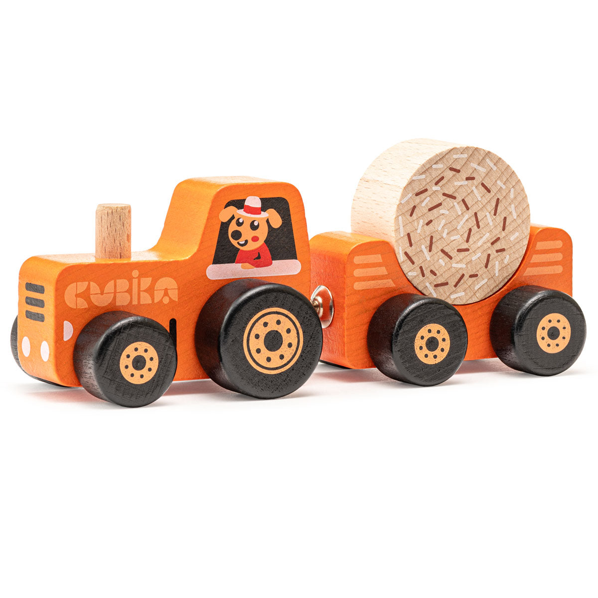 Spielzeug Holz Trecker Traktor Kinderspielzeug Cubika ab 3 Monaten
