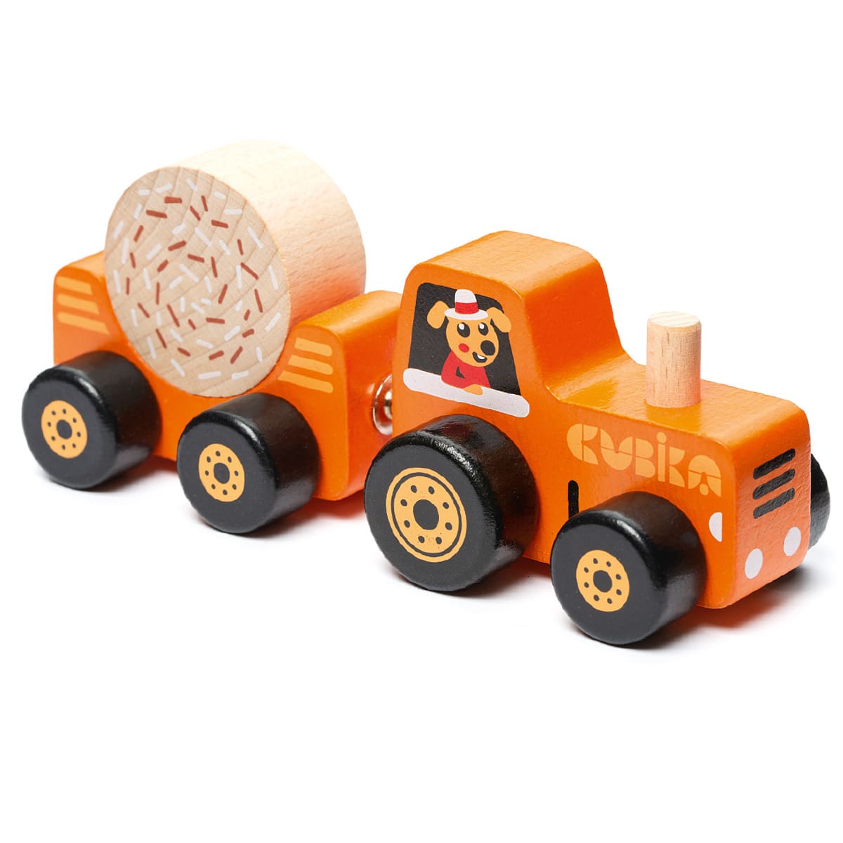Spielzeug Holz Trecker Traktor Kinderspielzeug Cubika ab 3 Monaten