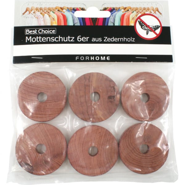 Best Choice Mottenschutz Mottenkugel Mottenschutz Zedernholz Set 6 Teilig