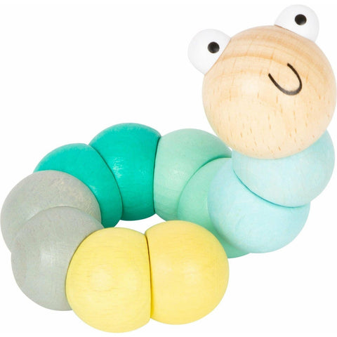 Rayher Baby & Kleinkind 2 Stück Set Holzspielzeug Biege Raupen Kinder Spielzeug Kinderspielzeug Ab 12 Monate.