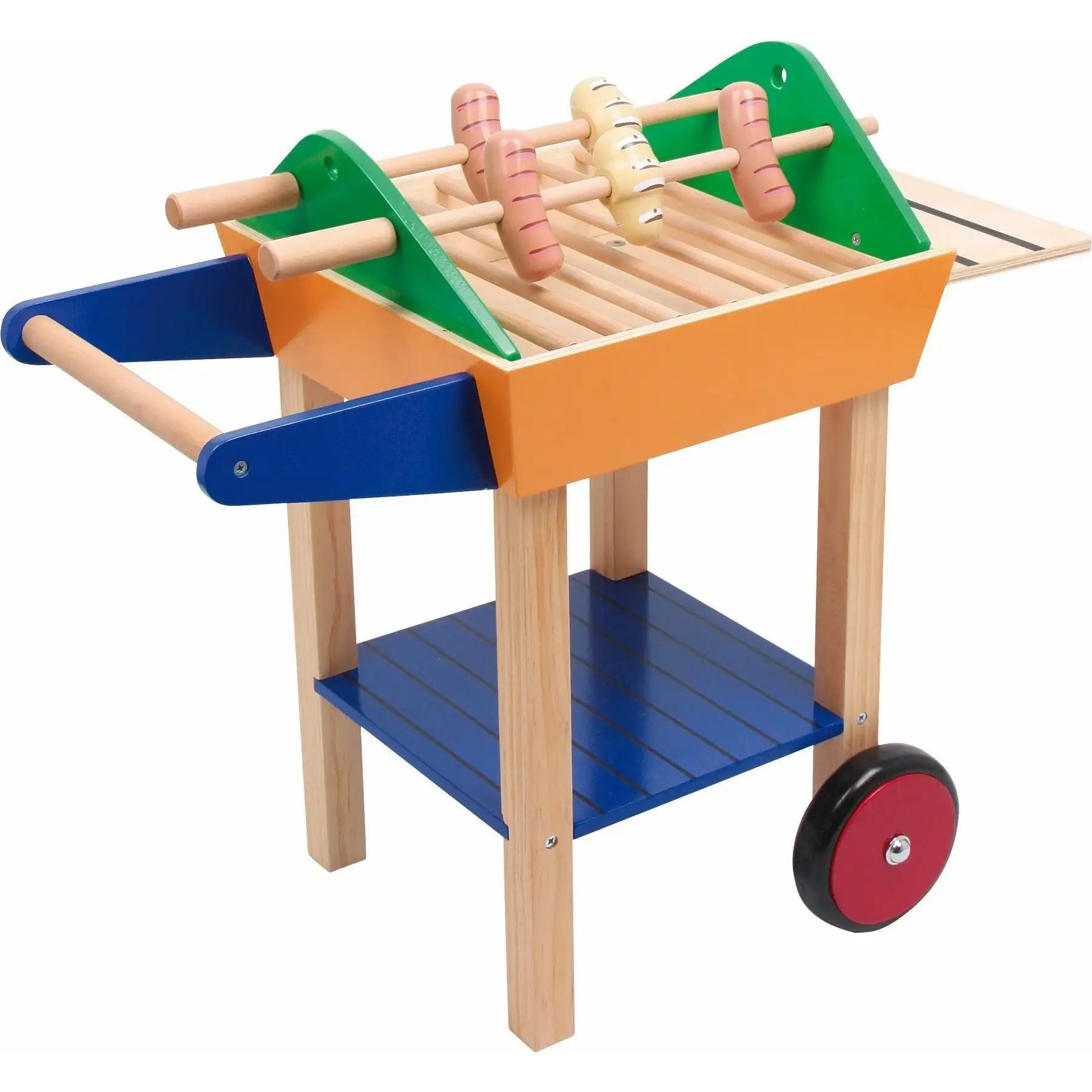 small foot Kleinkind Spielzeug Grill Personalisierter Holz Grill Spielzeug Küche Kinder Grill Spielzeug Holzspielzeug für Kinder ab 3 Jahren. small foot