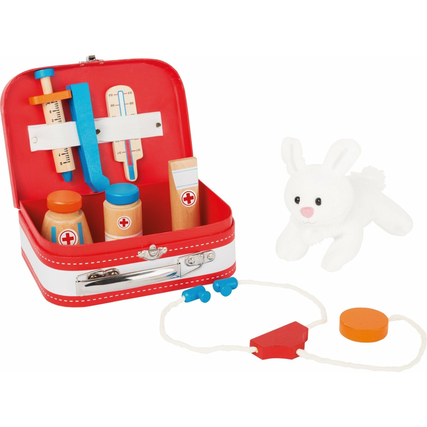 Personalisiert Tierarzt-Koffer Kinderspielzeug Hasen Spielzeug Kinder ab 3 Jahren Arztkoffer Werkzeugkoffer