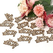 spielzeug-opa Holz Schriftzug Holzstreuartikel(40) Happy Birthday 46-32 mm mm 15er Set, Happy Birthday Geburtstagsdeko, Herz Konfetti, Tischdeko,