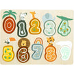 small foot Setz Puzzle Setzpuzzle Pastell Holz Zahlen Lernspiel  Zahlen Löwe Zebra und Co. Puzzle für Kinder Holzspielzeug Steckpuzzle Maße: ca. 30 x 22 x 1 cm small foot
