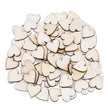 spielzeug-opa Holz Deko Pfeile Streu Holz Herzen  100Stück im Set (14) Bastel Holz Deko Basteln Holzanhänger Herzen Hochzeit Verlobung ca.20x20mm