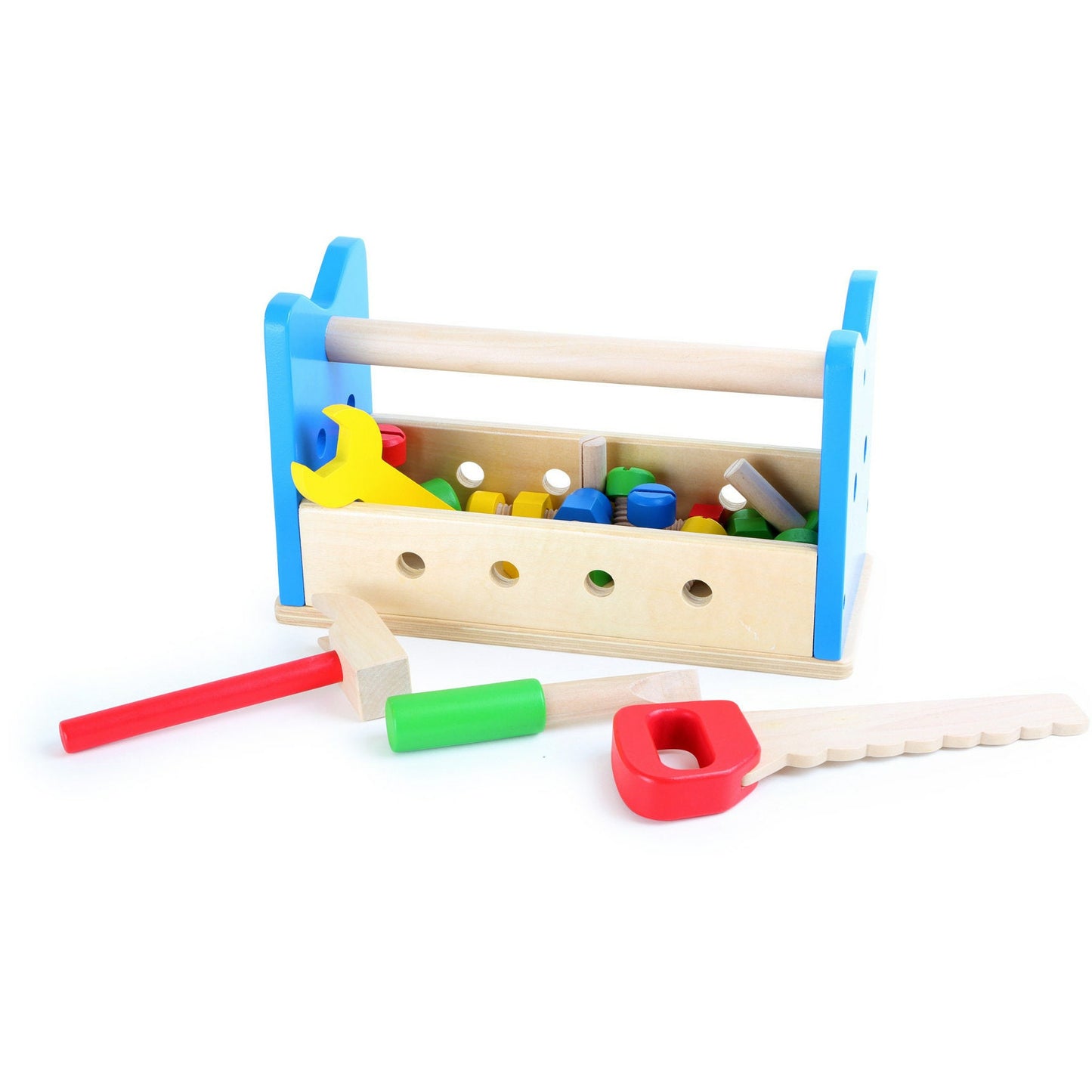 Werkzeug Koffer Personalisierter Werkzeugkasten und Werkbank 2 in 1 Kinderspielzeug Holzspielzeug Werkzeugkoffer Werkbank 30 Teilig