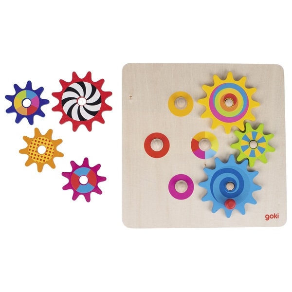 Personalisierte Zahnrad Bausatz Holz Puzzle Holzspielzeug ab 3 Jahren Kinderspielzeug zum Lernen Motorik Spiel Holz Bauen