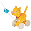 Goki Nachzieh Spielzeug Ohne Name Personalisiert Nachziehe Spielzeug Katze aus Holz Ziehspielzeug Holzspielzeug Kinderspielzeug ab 1 Jahre Goki