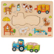 JETZT NEU Personalisiert gelasert Setzpuzzle Bauernhof Steckspiel Holz Puzzle Kinder Spielzeug Steckpuzzle Puzzle Bauernhof Tiere 9 Teilig