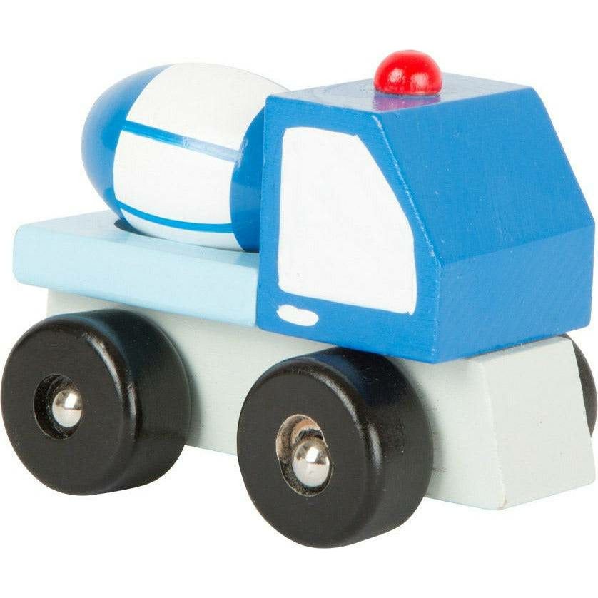 Baustellen Fahrzeuge LKW Betonmischer Kinderspielzeug Holz Eisenbahn Zubehör Holzspielzeug Kinder ab 18Monaten