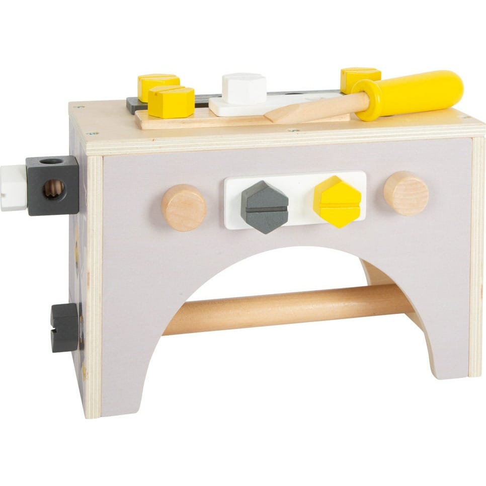 small foot Werkzeug Koffer Werkzeugkasten  Koffer Personalisiert Holz Holzspielzeug Ab 3 Jahren Kinderspielzeug Werkzeug mit Schrauben Kinder Werkzeug Holz Werkzeug