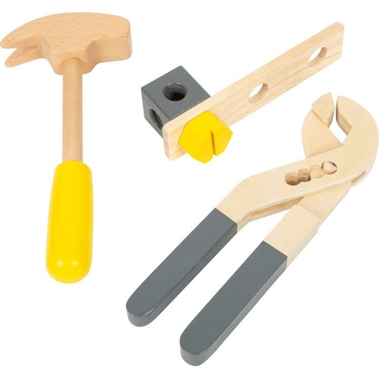small foot Werkzeug Koffer Werkzeugkasten  Koffer Personalisiert Holz Holzspielzeug Ab 3 Jahren Kinderspielzeug Werkzeug mit Schrauben Kinder Werkzeug Holz Werkzeug