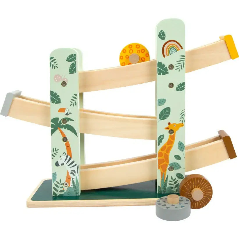 small foot Spielzeuge Personalisierte Kugelbahn Murmelbahn Holzspielzeug ab 18 Monaten Kinderspielzeug Holz Rollenbahn small foot