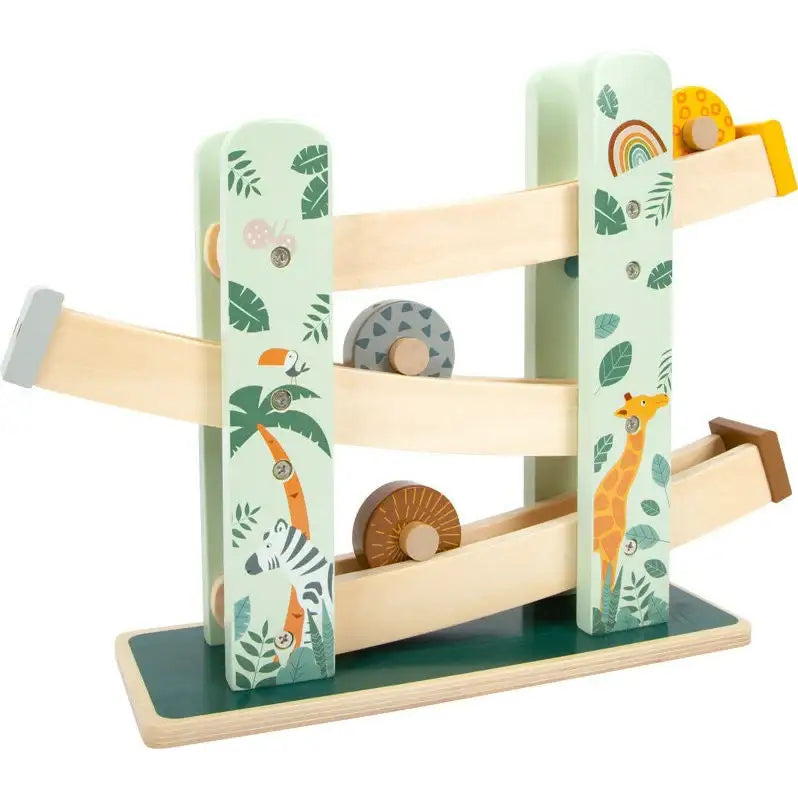 small foot Spielzeuge Personalisierte Kugelbahn Murmelbahn Holzspielzeug ab 18 Monaten Kinderspielzeug Holz Rollenbahn small foot