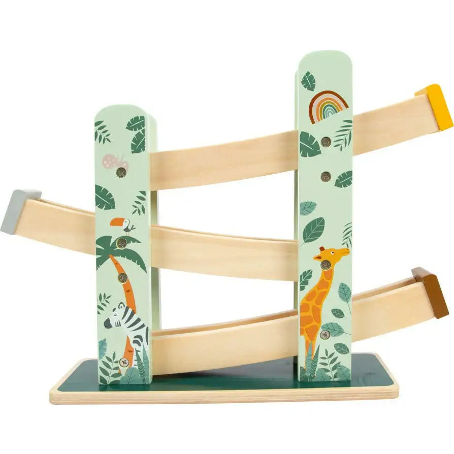 small foot Spielzeuge Personalisierte Kugelbahn Murmelbahn Holzspielzeug ab 18 Monaten Kinderspielzeug Holz Rollenbahn small foot