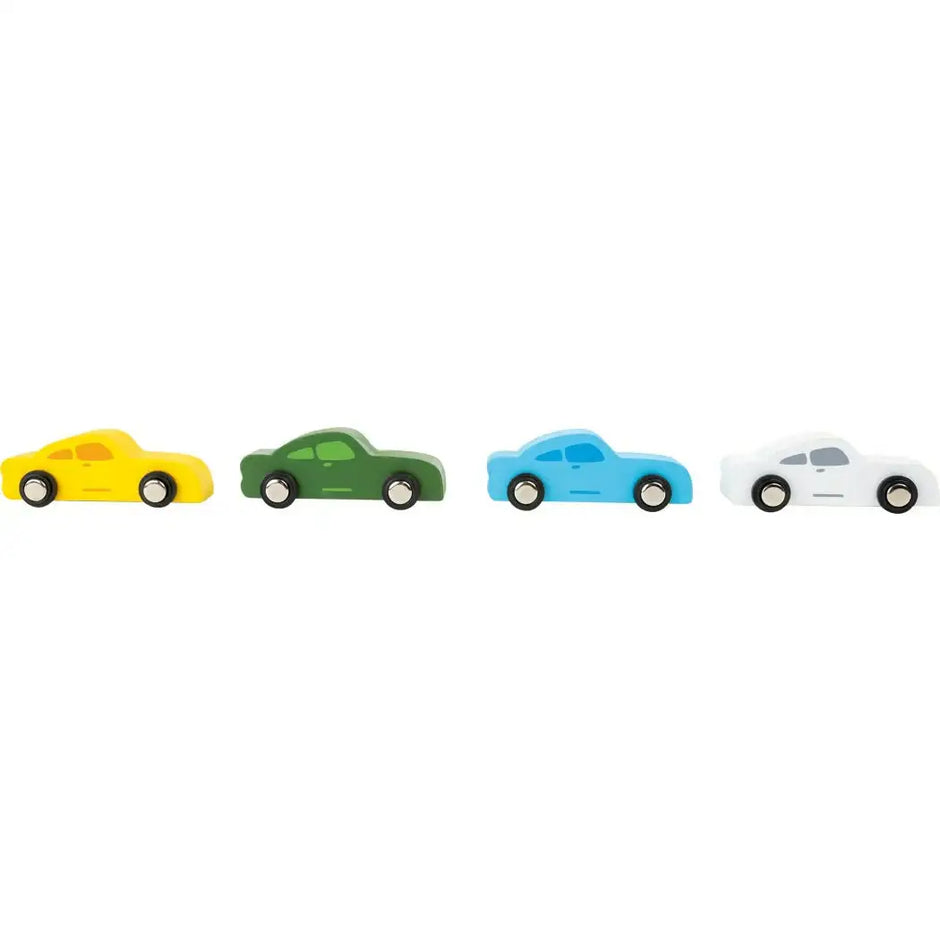 small foot Spielzeuge LKW Holz Holz LKW  Spielzeug Truck Holzspielzeug LKW mit Autotransporter Bunte Farben. Kinder ab 3 Jahren small foot