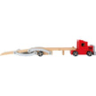 small foot Spielzeuge LKW Holz Holz LKW  Spielzeug Truck Holzspielzeug LKW mit Autotransporter Bunte Farben. Kinder ab 3 Jahren small foot
