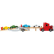 small foot Spielzeuge LKW Holz Holz LKW  Spielzeug Truck Holzspielzeug LKW mit Autotransporter Bunte Farben. Kinder ab 3 Jahren small foot