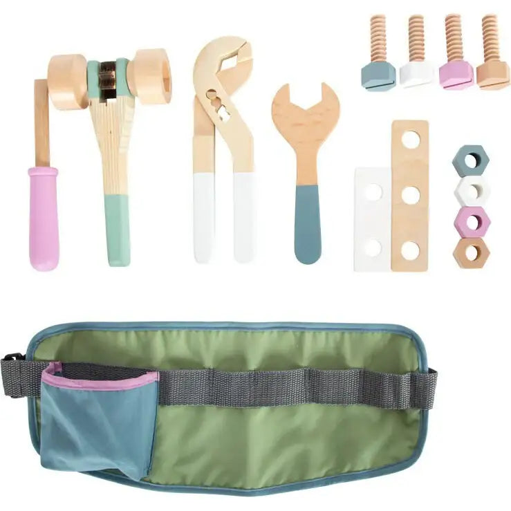 small foot Werkzeuggürtel Kinderspielzeug small foot Personalisierbarer Werkzeuggürtel, Kinderspielzeug ab 3 Jahren