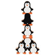 Stapelfiguren Pinguine Holzspielzeug Pinguin Kinderspielzeug ab 2 Jahren Motorik Spiel aus Holz Bunt