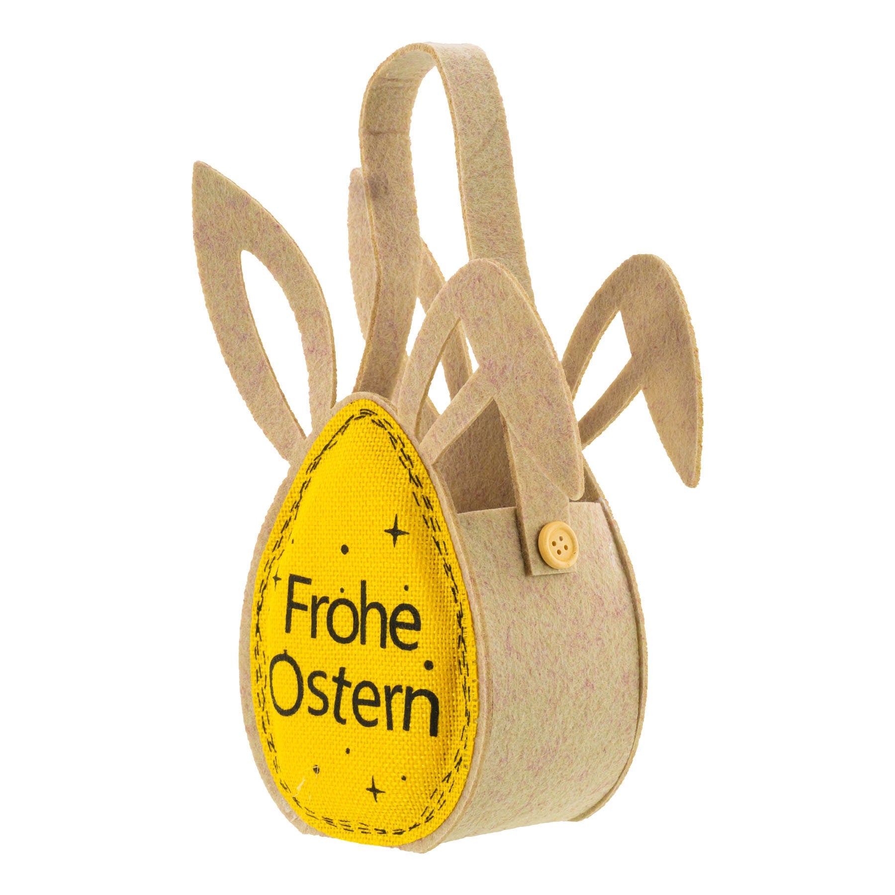 Ostertasche Korb Ostern Filznest Spielzeug Ostergeschenk Verpackung Filzkorb Gelb