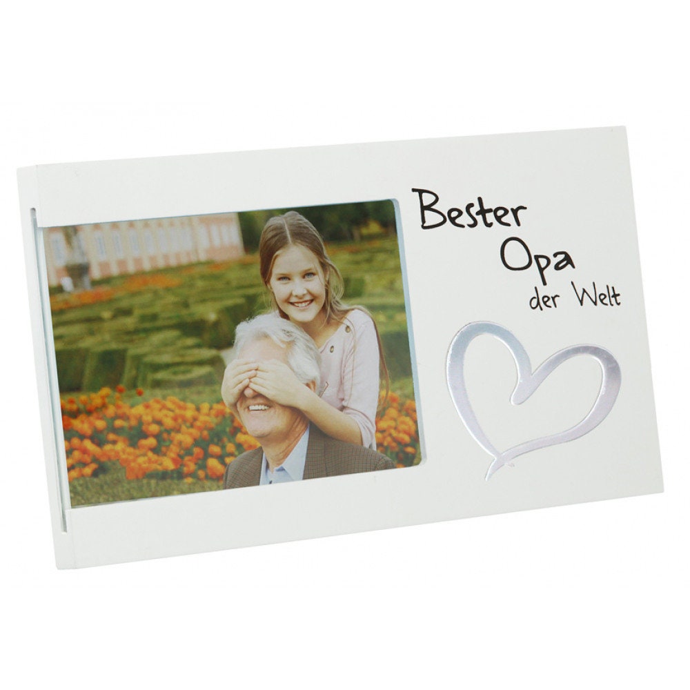 Bilderrahmen "Bester Opa der Welt" Opa Bilderrahmen der Welt Bilderrahme Opa  Geschenk  Bilder 10x15cm