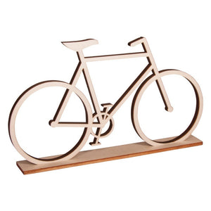 Fahrrad aus Holz XXL Deko Fahrrad Holzschmuck Geschenk Holzspielzeug Kinderspielzeug Deko Fahrrad Ständer Länge ca. 270 x 12 x Breite 130mm