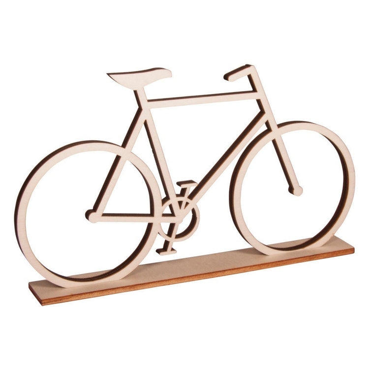 Fahrrad aus Holz XXL Deko Fahrrad Holzschmuck Geschenk Holzspielzeug Kinderspielzeug Deko Fahrrad Ständer Länge ca. 270 x 12 x Breite 130mm