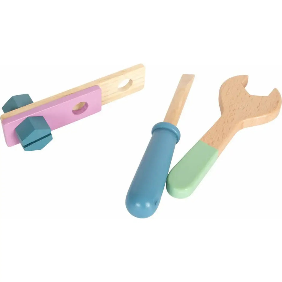 small foot Werkzeug Koffer small foot Werkzeug Koffer Personalisiert Holz Holzspielzeug Pastell Ab 3 Jahren