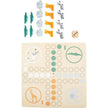 small foot Mensch ärgere dich nicht Personalisiertes gelasert Brettspiel Ludo Safari Tiere Holzspielzeug bis zu 4 Name