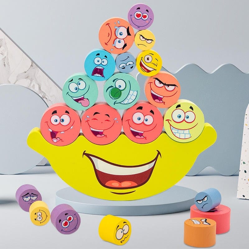 ORAY LTD/Co. Baby & Kleinkind Personalisierbar Balancierwippe Früchte Holz Bunt Holz Montessori-Schaukel Kinder-Balance-Kinderspielzeug