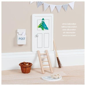 Wichteltür mit Accessoires Wichtel Eingang Wohnung Holzspiel Weihnachtsdeko Wichteltür