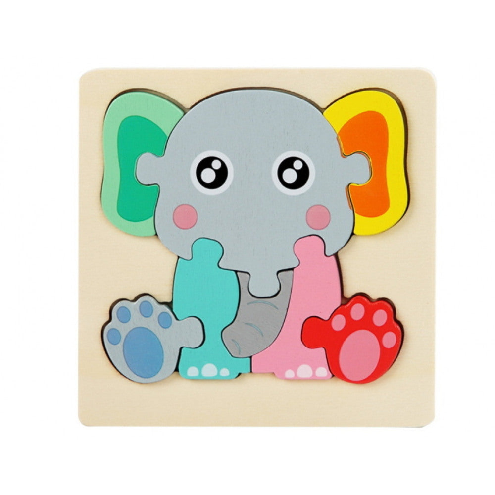 Reise Puzzle Geschenk Puzzle Mitbringsel der Elefant  11x11cm 7and7 - spielzeug-opa